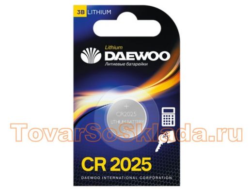 Элементы питания  CR2025  Daewoo  CR2025 BL-1