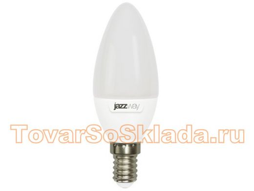 Светодиодная лампа JazzWay PLED-ECO  C37 5W  4000К 400Lm E27