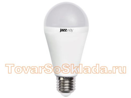 Светодиодная лампа JazzWay PLED-SUPER POWER  А65 18W=150W  3000K E27 1820Lm  E27 230/50