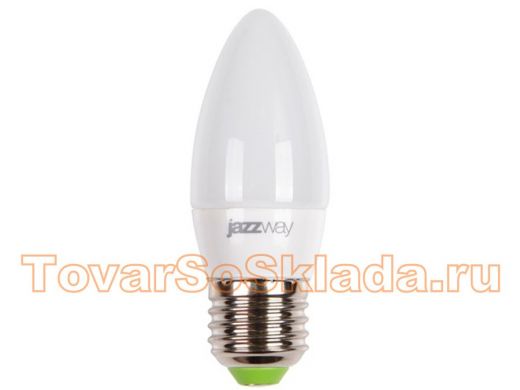 Светодиодная лампа JazzWay PLED-SUPER POWER C37  7W=60W  5000K  530Lm  E27   230/50