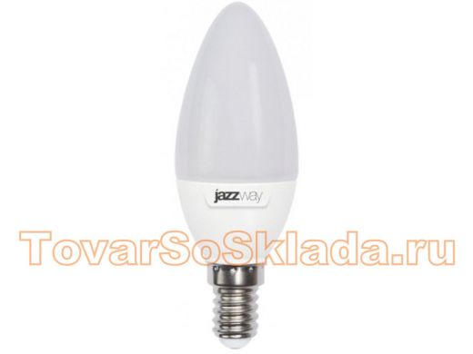 Светодиодная лампа JazzWay PLED-SUPER POWER C37  7W=60W  3000K  530Lm  E14   230/50