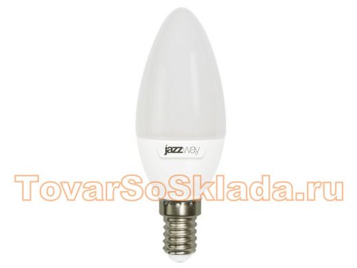 Светодиодная лампа JazzWay PLED-SUPER POWER C37  7W=60W  5000K  530Lm  E14   230/50