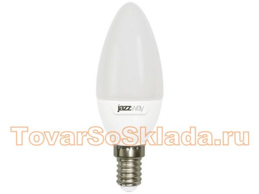 Светодиодная лампа JazzWay PLED-SUPER POWER C37  9W=75W  3000K  820Lm  E14   230/50