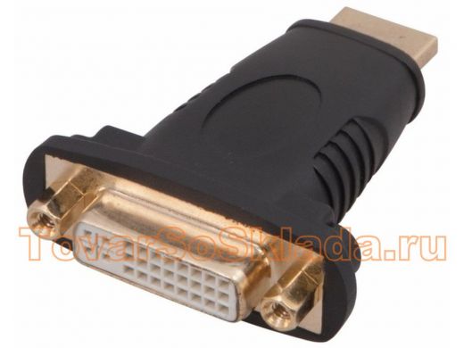 Переходник штекер HDMI-гнездо DVI-I GOLD REXANT