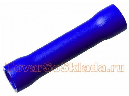 Соединительная гильза изолированная L-26 мм 1.5-2.5 мм? (ГСИ 2.5/ГСИ 1,5-2,5) синяя REXANT