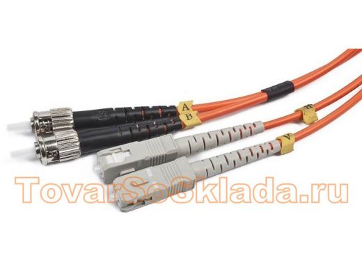 Cablexpert Двунаправленный мультимодовый оптоволоконный кабель, ST/SC, (50/125 OM2), 5 м. CFO-STSC-O
