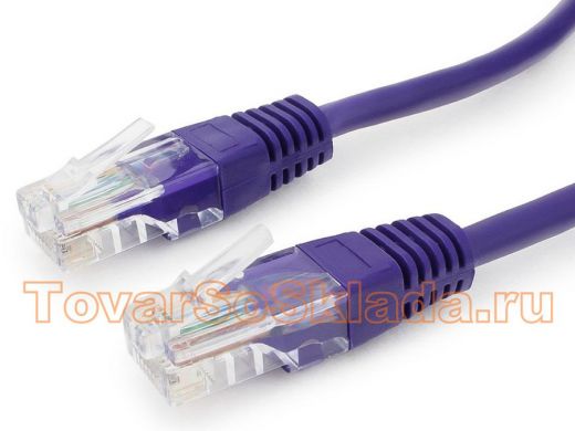 Патч-корд Cablexpert PP12-0.5M/V кат.5e, 0.5м, UTP литой, многожильный (фиолетовый) PP12-0.5M/V