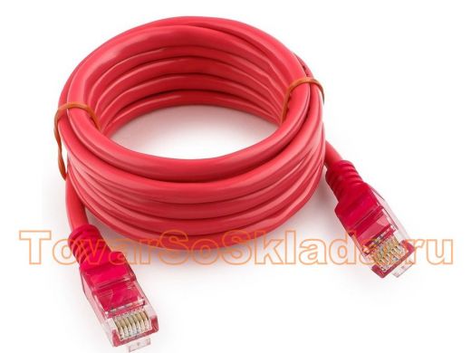 Патч-корд Cablexpert PP12-2M/RO кат.5e, 2м, UTP литой, многожильный (розовый) PP12-2M/RO