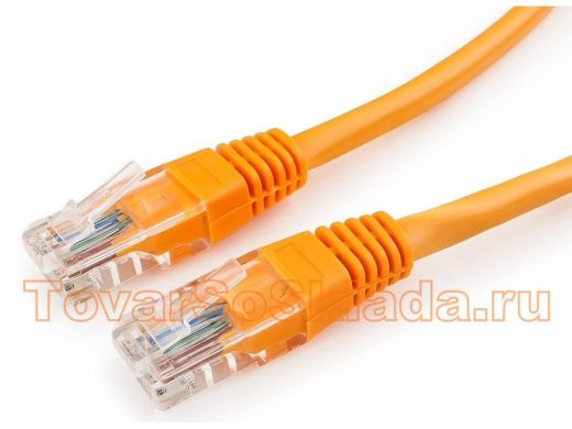 Патч-корд Cablexpert PP12-2M/O кат.5e, 2м, UTP литой, многожильный (оранжевый) PP12-2M/O