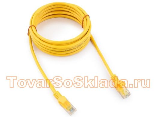 Патч-корд Cablexpert PP12-3M/Y кат.5e, 3м, UTP литой, многожильный (жёлтый) PP12-3M/Y