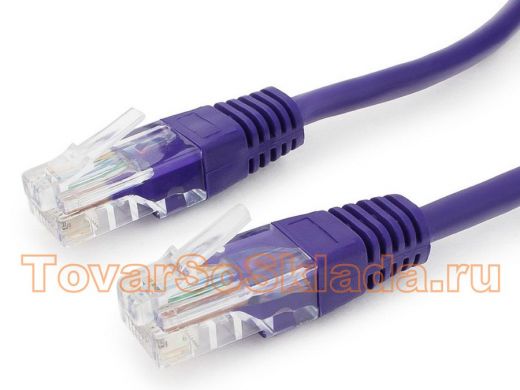 Патч-корд Cablexpert PP12-3M/V кат.5e, 3м, UTP литой, многожильный (фиолетовый) PP12-3M/V