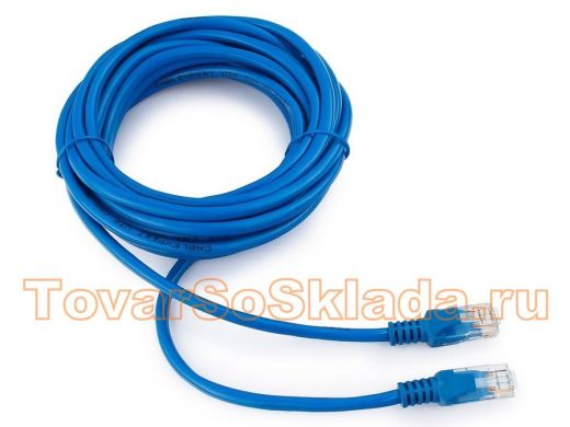 Патч-корд Cablexpert PP12-5M/B кат.5e, 5м, UTP литой, многожильный (синий) PP12-5M/B