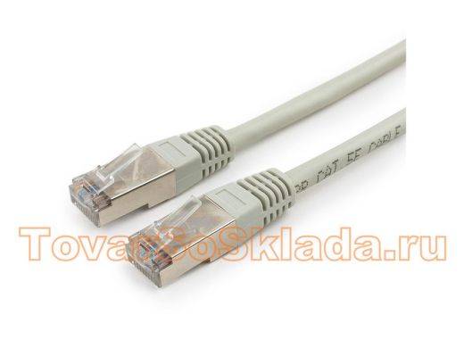 Патч-корд Cablexpert PP22-10m кат.5e, FTP 10м, литой, многожильный (серый) PP22-10M