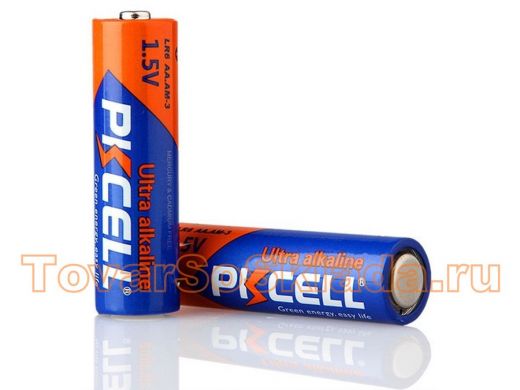 Батарейка LR6  PKCELL  щелочной/алкалиновый элемент питания LR6-4B тип - AA цена за 4 шт в блистере