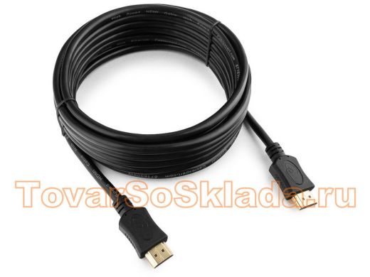 Шнур  HDMI / HDMI  4,5м  Cablexpert CC-HDMI4L-15, v1.4, 19M/19M, серия Light, черный, позолоч., экр
