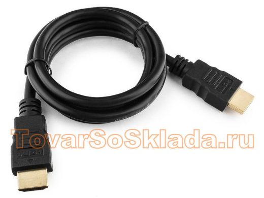 Шнур  HDMI / HDMI  1 м  Cablexpert, CC-HDMI4-1M, v2,0, 19M/19M, черный, позол.разъемы, экр