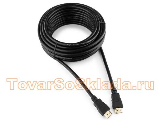 Шнур  HDMI / HDMI 10м  Cablexpert, CC-HDMI4-10M, v2,0, 19M/19M, черный, позол.разъемы, экран