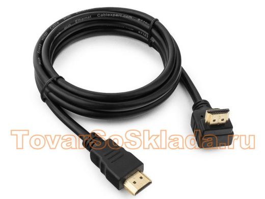 Шнур  HDMI / HDMI  1,8м  Cablexpert  CC-HDMI490-6,v2.0 19M/19M,углов.разъем,черный, позолоч., экран