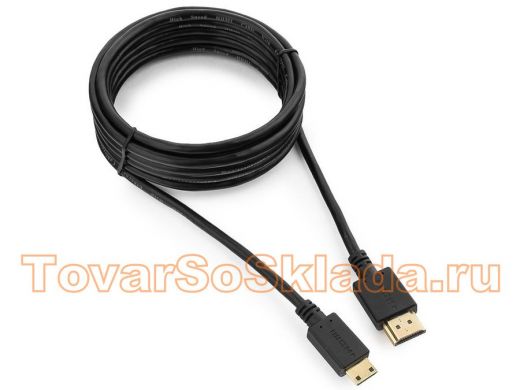 Кабель HDMI-miniHDMI Cablexpert CC-HDMI4C-10, 19M/19M, 3.0м, v1.4, 3D, Ethernet, черный, позол.разъе