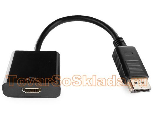Переходник DisplayPort - HDMI Cablexpert A-DPM-HDMIF-002, 20M/19F, пакет A-DPM-HDMIF-002