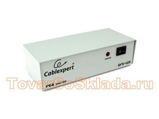 Разветвитель VGA Cablexpert GVS128, HD15F/8x15F, 1 компьютер - 8 мониторов, каскадируемый GVS128