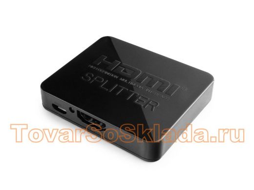Разветвитель HDMI Cablexpert DSP-2PH4-03, HD19F/2x19F, 1 компьютер => 2 монитора, Full-HD, 3D, 1.4v,