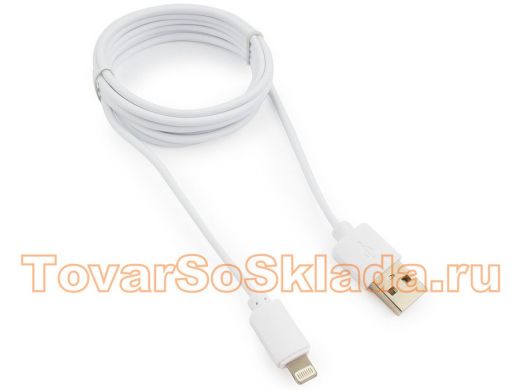 Шнур USB / Lightning (iPhone) Гарнизон GCC-USB2-AP2-6-W AM/Lightning,1.8м, белый, пак