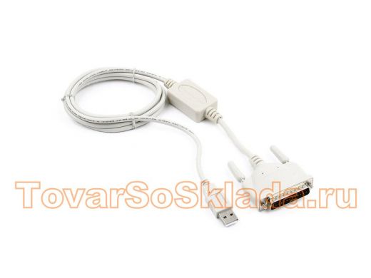 Конвертер COM устройство -> USB порт Gembird UAS112, DB25M/AM, 1.8м, блистер UAS112