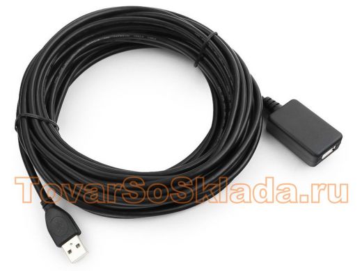 Кабель удлинитель активный USB  10метров  Cablexpert UAE-01-10M, AM/AF, 10м, USB 2.0