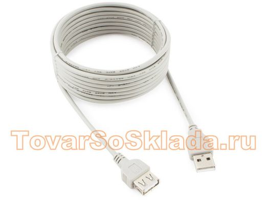 Кабель-удлинитель USB AM/AF  Gembird CC-USB2-AMAF-15,  USB 2.0, 4.5м, пакет