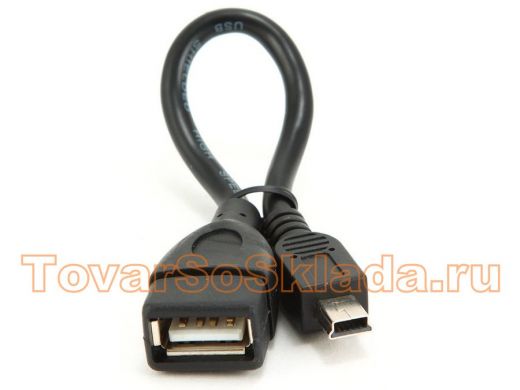 Кабель USB 2.0 OTG Cablexpert A-OTG-AFBM-002, USBAF/Mini-BM, 0.15м, пакет A-OTG-AFBM-002