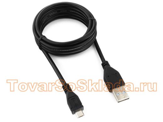 Кабель микро USB (AM/microBM)  1.8 м Pro Cablexpert CCP-mUSB2-AMBM-6, USB 2.0, экран, черный