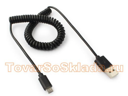 Кабель микро USB (AM/microBM)  1.8 м Pro Cablexpert CC-mUSB2C-AMBM-6, USB 2.0, витой, черный