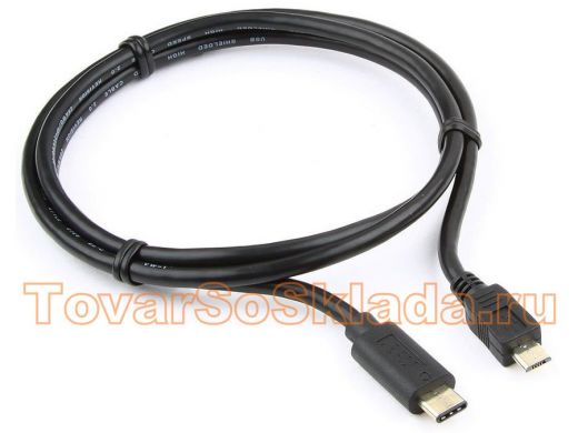 Шнур USB / Type-C Cablexpert CCP-USB2-mBMCM-1M, USB2.0 microBM/USB Type-C, 1м, пакет