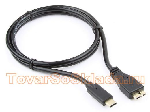 Шнур USB / Type-C Cablexpert CCP-USB3-mBMCM-1M, USB3.0 microBM/USB Type-C, 1м, пакет