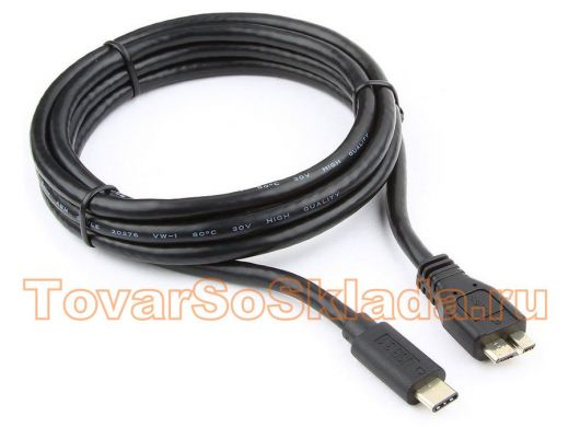 Шнур USB / Type-C Cablexpert CCP-USB3-mBMCM-6, USB3.0 microBM/USB Type-C, 1.8м, пакет
