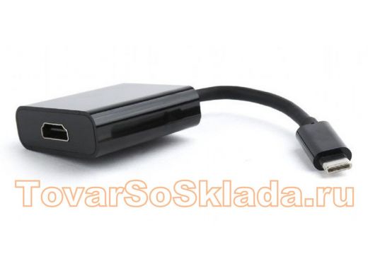 Переходник USB Cablexpert A-CM-HDMIF-01, USB Type-C/HDMI, 15см, пакет A-CM-HDMIF-01