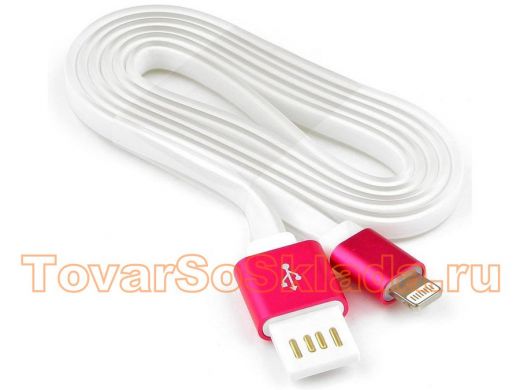 Шнур USB / Lightning (iPhone) Cablexpert CC-ApUSBr1m силиконовый шнур