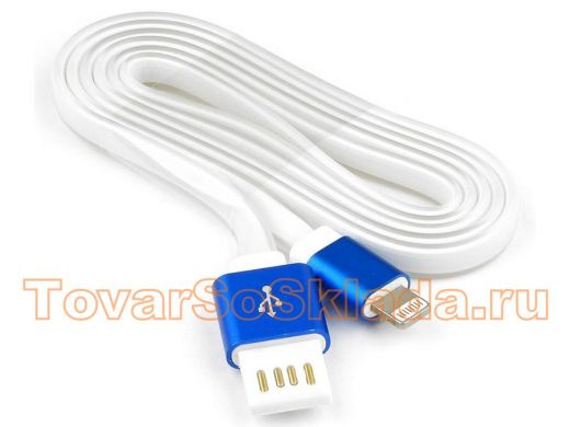 Шнур USB / Lightning (iPhone) Cablexpert CC-ApUSBb1m силиконовый шнур