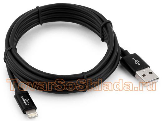 Шнур USB / Lightning (iPhone) Cablexpert CC-S-APUSB01Bk-1.8M черный