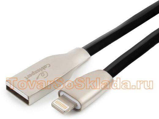 Шнур USB / Lightning (iPhone) Cablexpert CC-G-APUSB01Bk-1Mчёрный