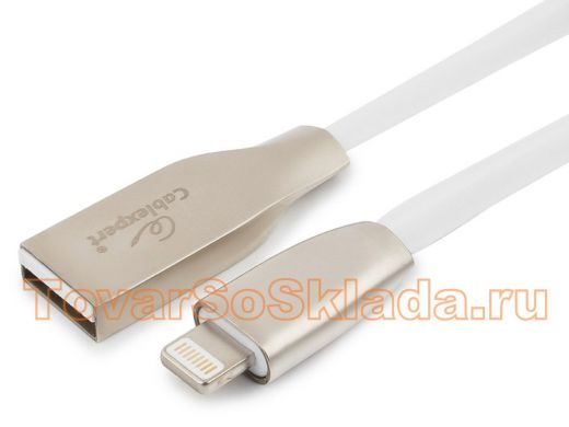 Шнур USB / Lightning (iPhone) Cablexpert CC-G-APUSB01W-1M белый