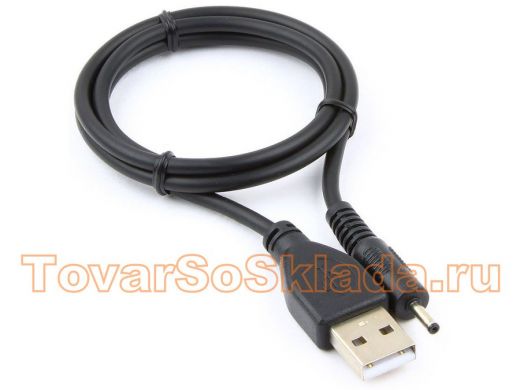 Кабель USB 2.0 Pro Cablexpert CC-USB-AMP25-0.7M, AM/DC 2,5мм 5V 2A (для планшетов Android), 0.7м, эк