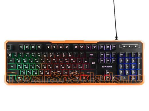 Клавиатура проводная GK-320G,USB,подсветка,код 