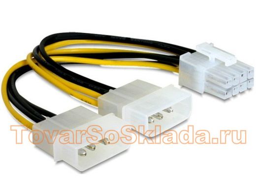 Разветвитель питания Cablexpert CC-PSU-81, 2хMolex->PCI-Express 8pin, для подключения в/к PCI-Е (8pi