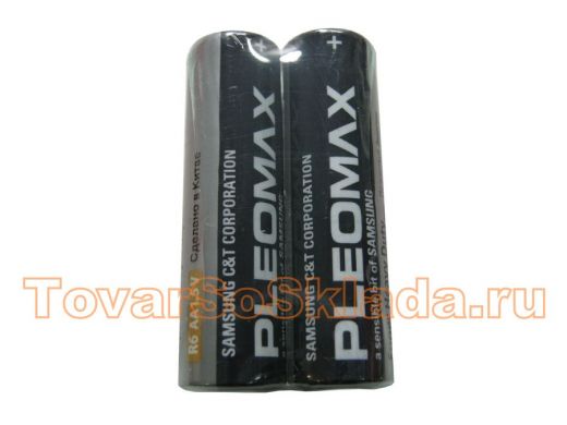 Батарейка R6  Pleomax (блистер:2шт, в коробке: 24шт) (цена за 1 элемент)