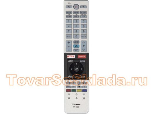 Телевиз. пульт  TOSHIBA  CT-8536 ориг. LCD SMART LED TV NETFLIX/GOOGLE PLAY с голосовым нобором