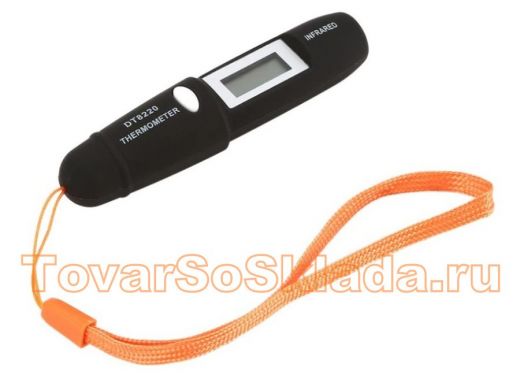 Цифровой термометр ЖК, бесконтактный лазерный инфракрасный (пирометр) DT8220  -50...220 С