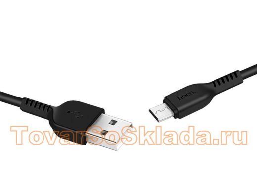 .Кабель микро USB (AM/microBM)  HOCO X13  2.4A (microUSB) 1метр чёрный