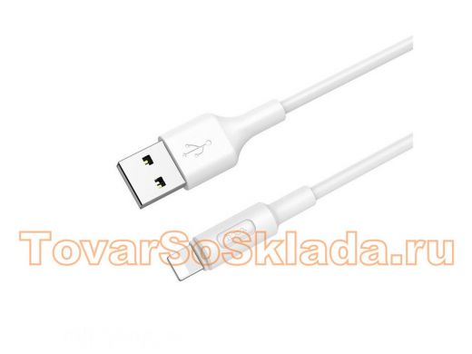 Шнур USB / Lightning (iPhone) Hoco X25 Premium, (100см), белый
